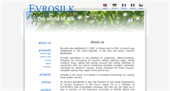 Desktop Screenshot of evrosilk.eu